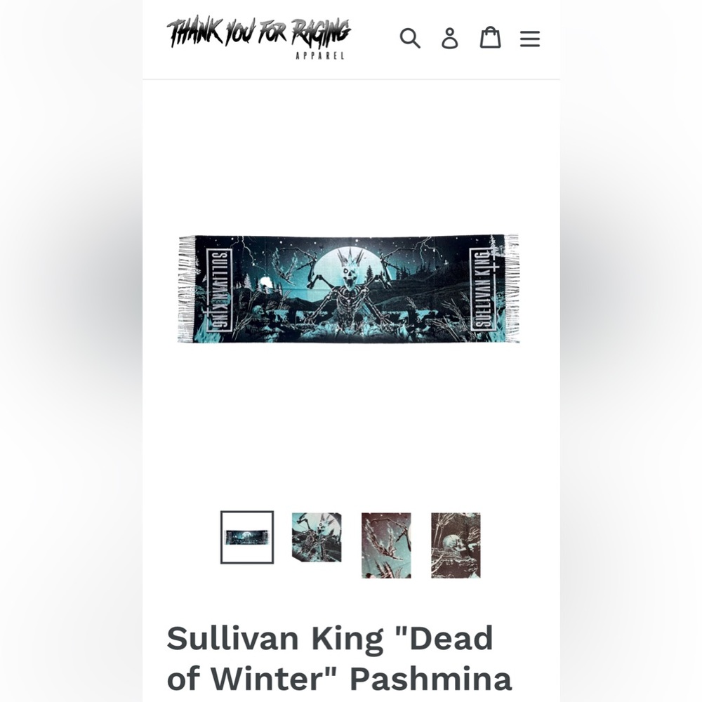 Sullivan King Dead of Winter Pashmina